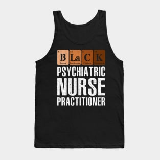 Black Psychiatric Nurse Practitioner Tank Top